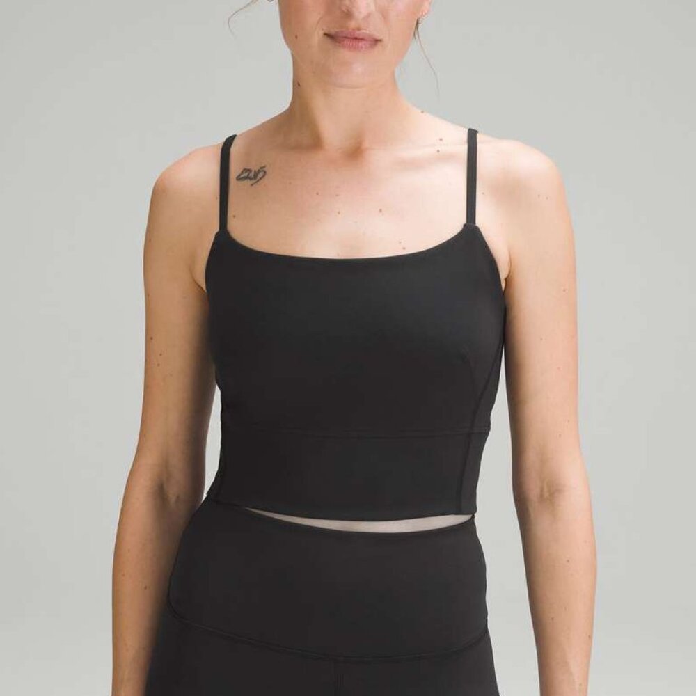[Lululemon] NWOT Wunder Train Strappy Tank Top Black 4 + Free Lulu Tote Bag